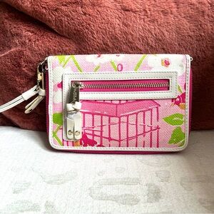 Spartina 449 Pink/White/Green Wallet/Wristlet